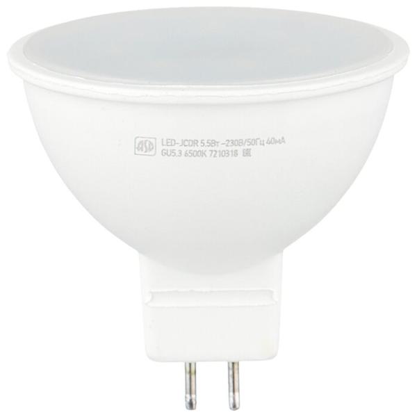 Упаковка светодиодных ламп 10 шт ASD LED-STD 6500К, GU5.3, JCDR, 5.5Вт