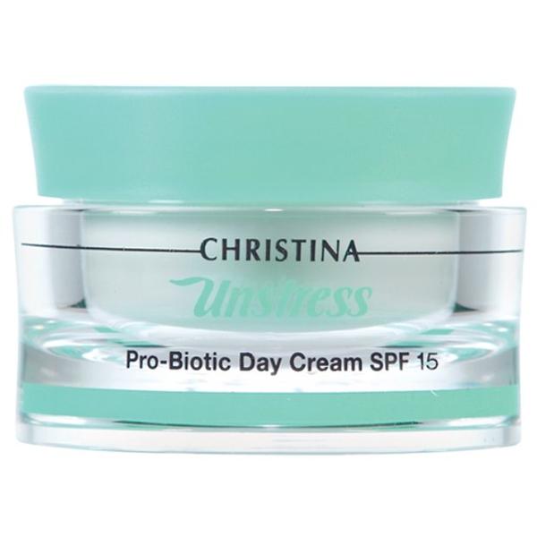 Christina Unstress Probiotic Day Cream SPF 15 Дневной крем для лица с пробиотическим действием SPF 15