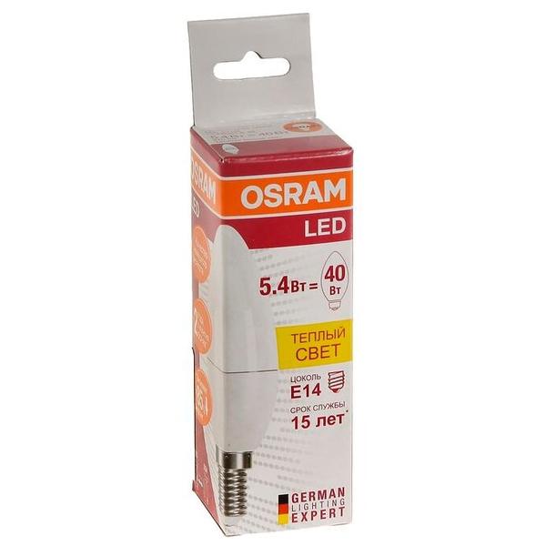 Лампа светодиодная OSRAM Led Star Classic 830 FR 4052899971608, E14, B40, 5.4Вт