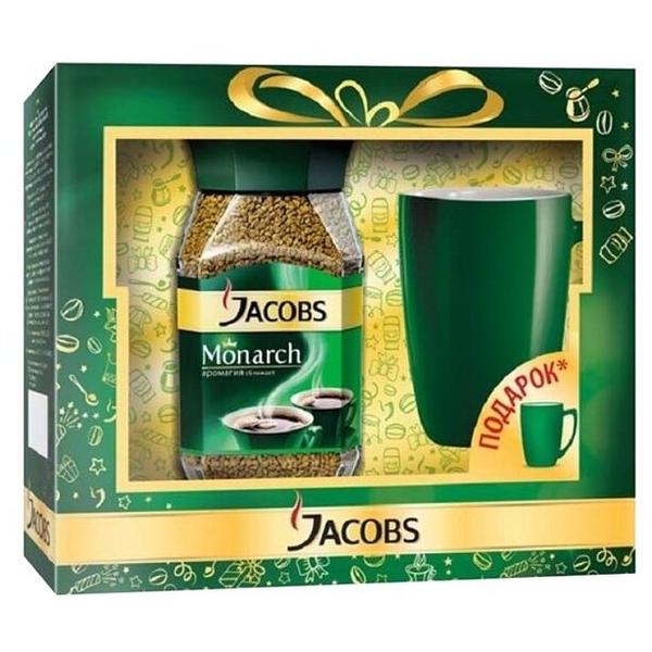 Кофе растворимый Jacobs Monarch сублимированный, подарочный набор с чашкой