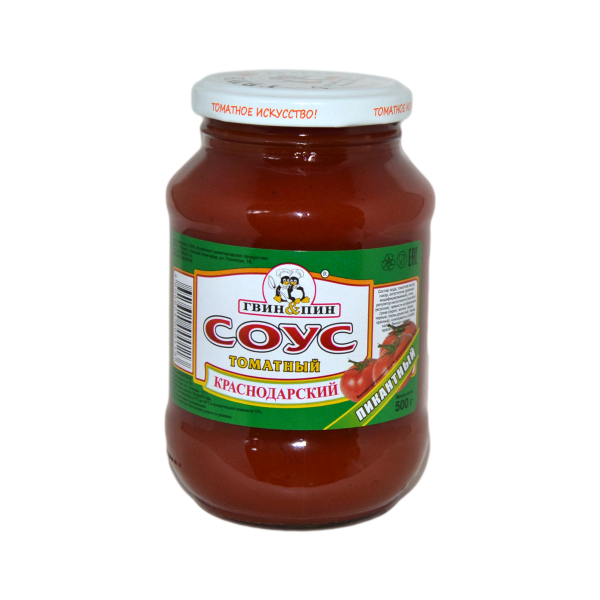 Соус Гвин & Пин томатный Краснодарский пикантный, 500 г