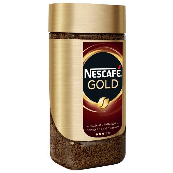 Кофе растворимый Nescafe Gold, стеклянная банка