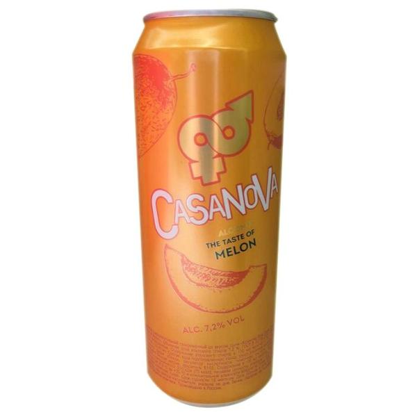 Напиток Казанова слабоалкогольный газированный со вкусом дыни 0.45 л