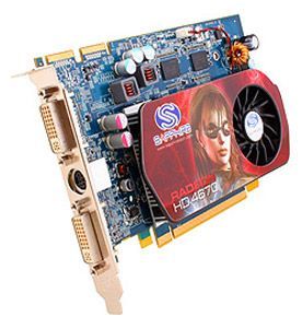 Sapphire Radeon HD 4670 750Mhz PCI-E 2.0 512Mb 2000Mhz 128 bit 2xDVI TV HDCP YPrPb