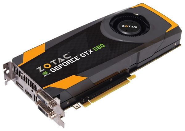ZOTAC GeForce GTX 680 1006Mhz PCI-E 3.0 2048Mb 6008Mhz 256 bit 2xDVI HDMI HDCP