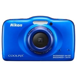 Nikon Coolpix S32 (синий) + рюкзак