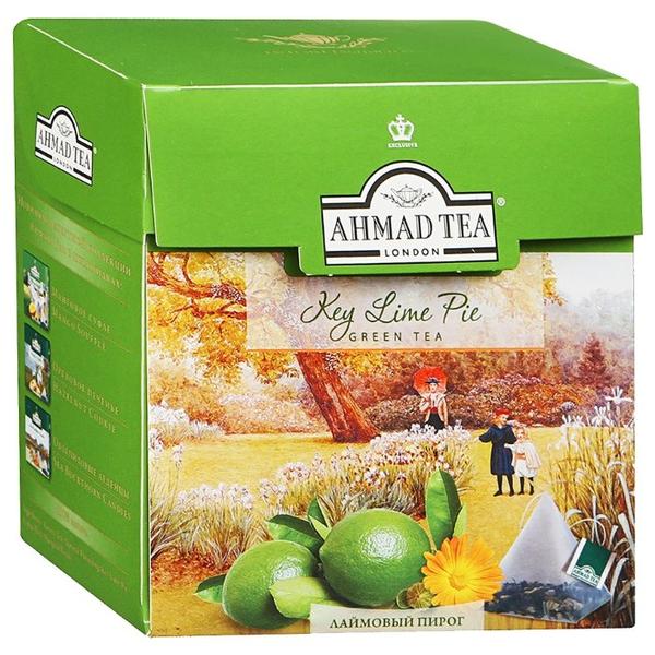 Чай зеленый Ahmad tea Key lime pie в пирамидках
