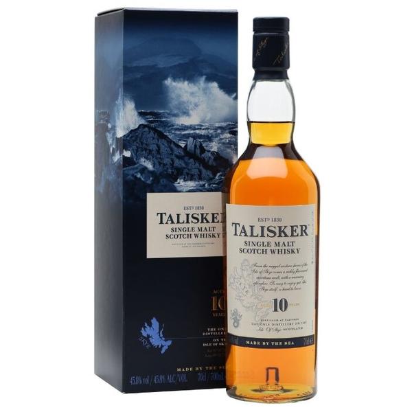 Виски Talisker 10 лет, 0.75 л, подарочная упаковка