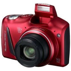 Canon PowerShot SX150 IS (red 14.1Mpix Zoom12x 3 720p SDXC MMC CCD 1x2.3 IS opt 1minF 30fr/s AA)