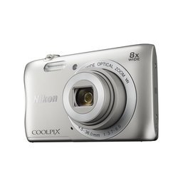 Nikon Coolpix S3700 + кейс + 8Gb (VNA820K003) (серебристый)