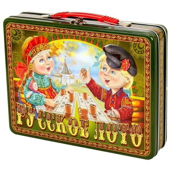 Настольная игра Десятое королевство Русское лото в жестяном чемоданчике «Посиделки»