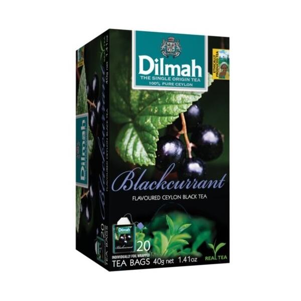 Чай черный Dilmah Blackcurrant в пакетиках