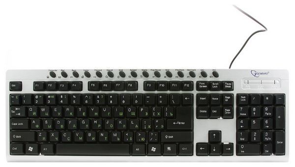 Gembird KB-8300UM-SB-UR Silver-Black USB