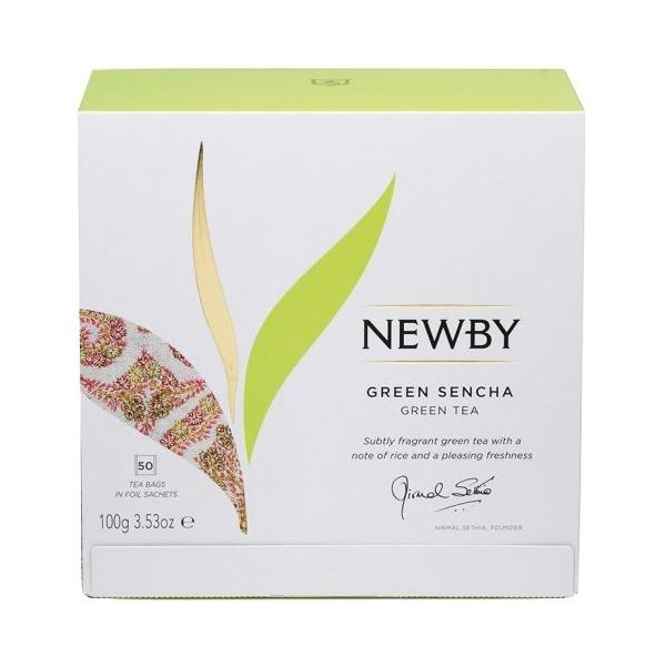 Чай зеленый Newby Green sencha в пакетиках