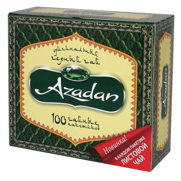 Чай черный Azadan оригинальный байховый с ярлыками