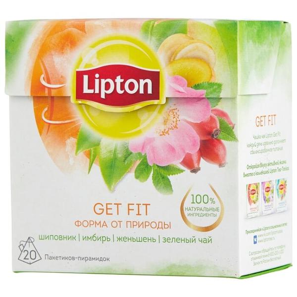 Чай зеленый Lipton Get Fit в пирамидках