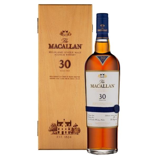 Виски Macallan Sherry Oak 30 лет, 0.7 л в подарочной упаковке