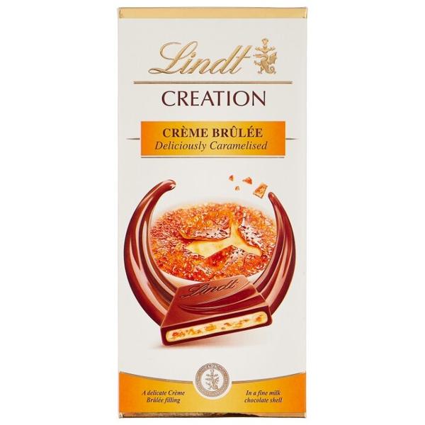 Шоколад Lindt Creation Creme Brulee молочный с начинкой крем-брюле, 30% какао