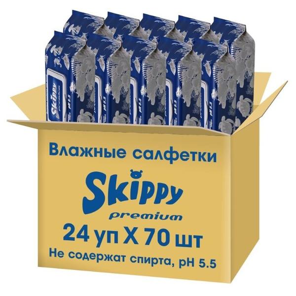 Влажные салфетки Skippy Premium