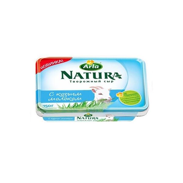 Сыр Arla Natura творожный с козьим молоком 50%