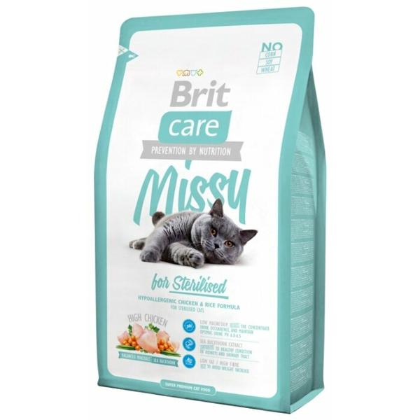 Корм для стерилизованных кошек Brit Care Missy с курицей