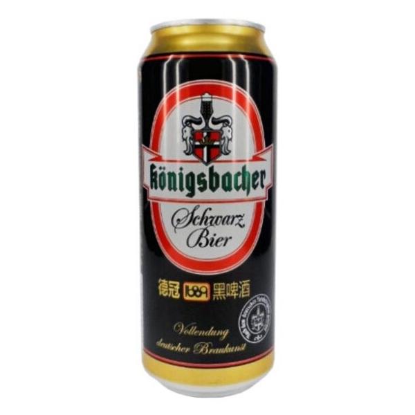 Пиво Konigsbacher Schwarz Bier, in can, 0.5 л