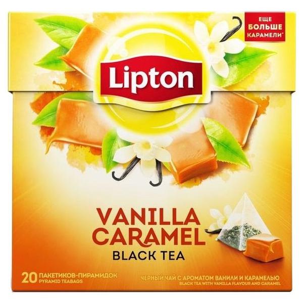 Чай черный Lipton Vanilla Caramel в пирамидках