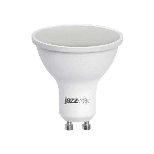 Лампа светодиодная jazzway 1033550, GU10, GU10, 7Вт