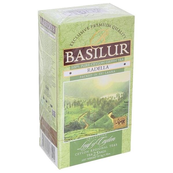 Чай зеленый Basilur Leaf of Ceylon Radella green в пакетиках