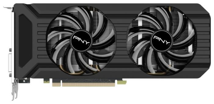 PNY GeForce GTX 1070 1506Mhz PCI-E 3.0 8192Mb 8000Mhz 256 bit DVI HDMI HDCP Twin Fan