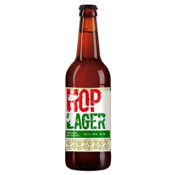 Пиво светлое Василеостровская Пивоварня Hop Lager 0.5 л