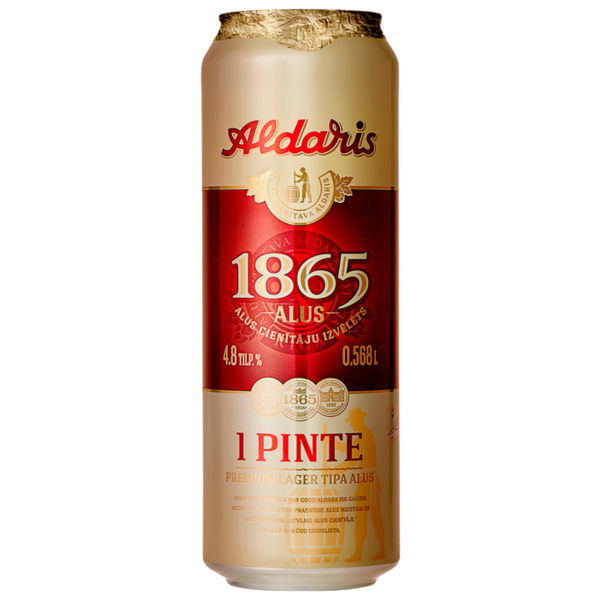 Пиво светлое Aldaris 1865 Alus 0.568 л