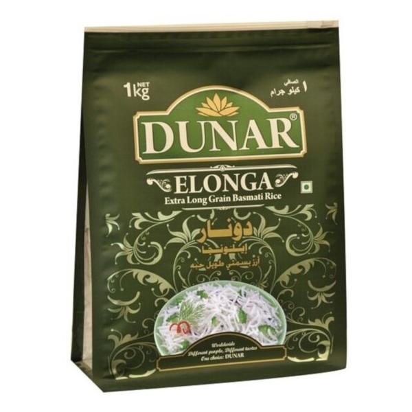 Рис Dunar Басмати Elonga длиннозерный шлифованный 1 кг