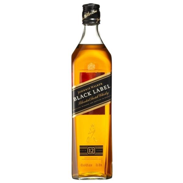 Виски Johnnie Walker Black Label 12 лет 0.7 л, подарочный набор