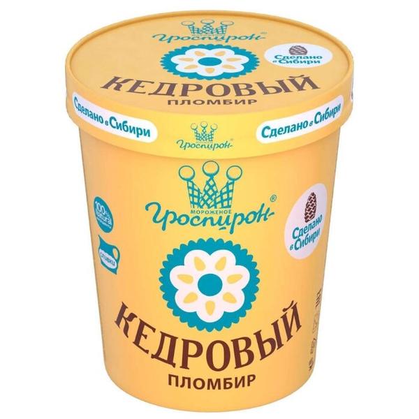 Мороженое Гроспирон пломбир Кедровый 410 г