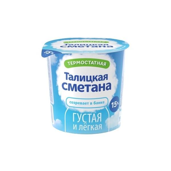 Талицкий молочный завод Талицкая сметана термостатная 15%