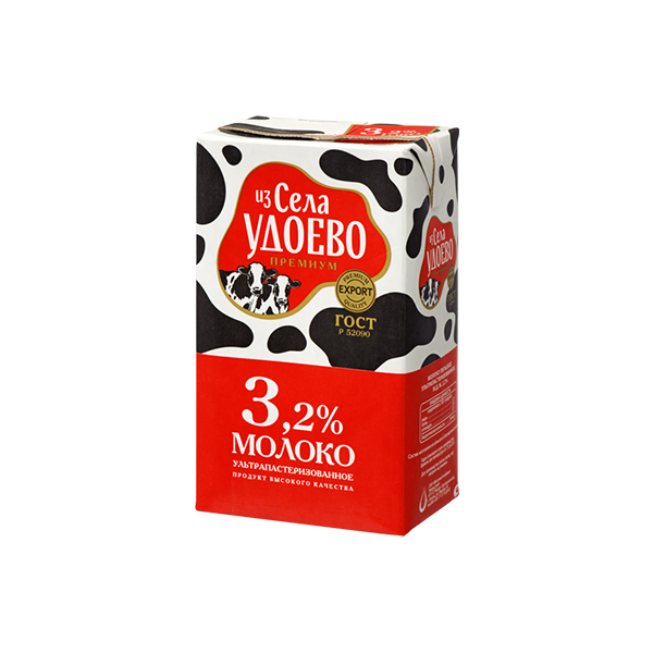 Молоко Из села Удоево ультрапастеризованное 3.2%, 1 л