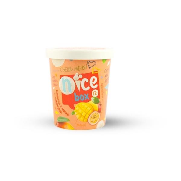 Мороженое Nice пломбир с кусочками манго и соком маракуйи, 450 г