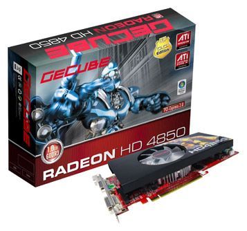 GeCube Radeon HD 4850 650Mhz PCI-E 2.0 1024Mb 1986Mhz 256 bit 2xDVI TV HDCP YPrPb
