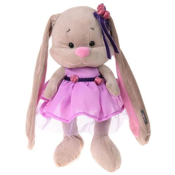 Мягкая игрушка Jack & Lin Зайка Лин в фиолетовом платье 25 см