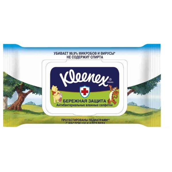 Влажные салфетки Kleenex Влажные салфетки Kleenex Бережная Защита Disney антибактериальные