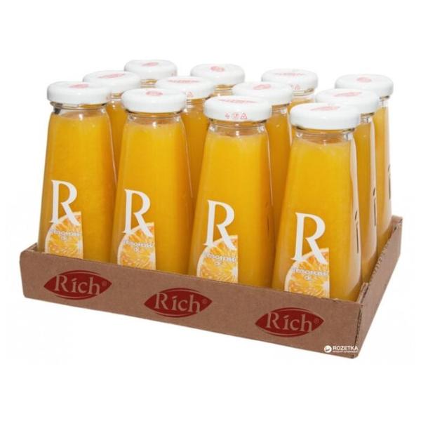 Сок Rich Апельсин, в стеклянной бутылке