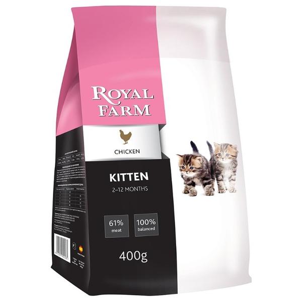 Корм для кошек Royal Farm Сухой корм для кошек Kitten Chicken
