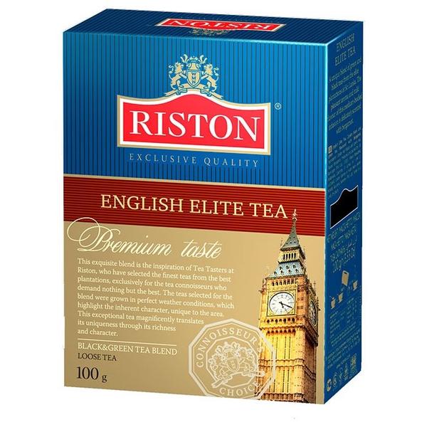 Чай Riston English elite tea, смесь зеленого и черного чая