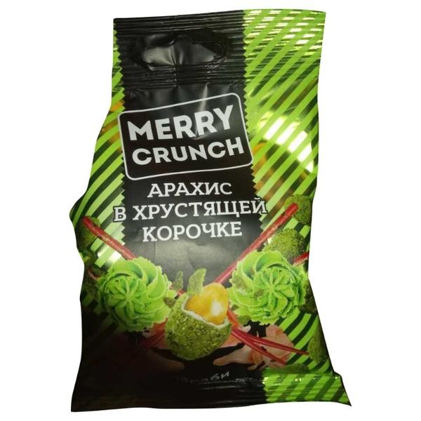 Арахис Merry Crunch в хрустящей корочке со вкусом васаби флоу-пак 40 г