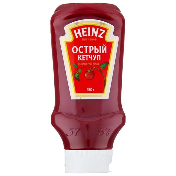 Кетчуп Heinz Острый, пластиковая бутылка-перевертыш