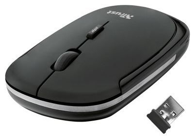 Trust SlimLine Wireless Mouse Black USB