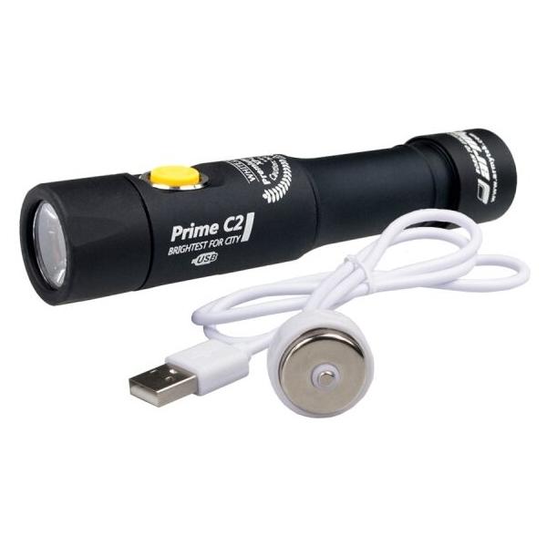 Ручной фонарь ArmyTek Prime C2 XP-L Magnet USB (теплый свет) + 18650 Li-Ion