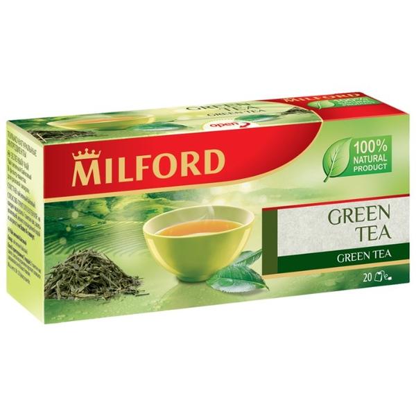 Чай зеленый Milford Green tea в пакетиках