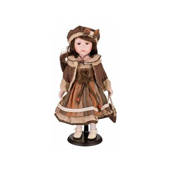 RF-Collection фарфоровая кукла на деревянной стойке, 42 см, 121063